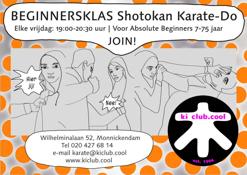 beginnerslessen karate bij ki club.cool in Amsterdam en Monnickendam