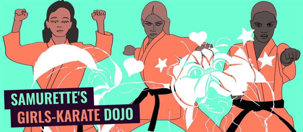 karateschool ki club.cool organiseert een speciale karatecursus; Samurette’s Girls-Karate Dojo, exclusief voor meisjes in de leeftijdsgroep 12-18 jaar.